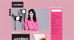 Desktop Screenshot of modeva.ch