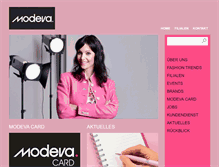 Tablet Screenshot of modeva.ch